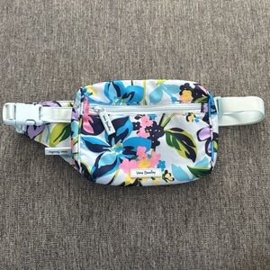 Vera Bradley Floral Belt Bag with Blue and Pink